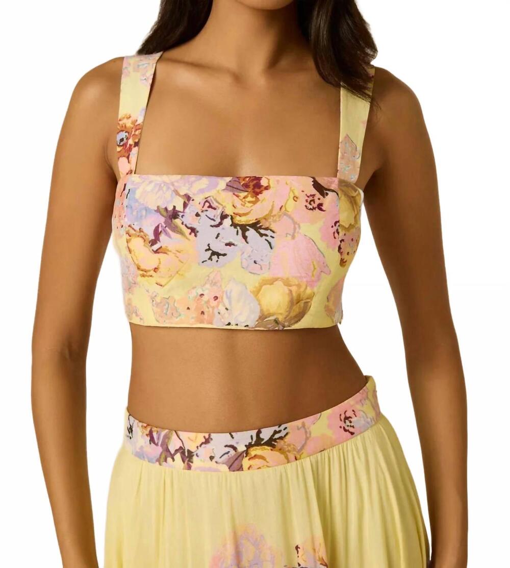 NEW HEMANT & NANDITA kysha corset top in yellow
